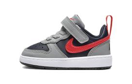 Nike Court Borough Low Recraft TD 'Light Smoke Grey Bright Crimson' 21 gray