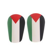 1 pora mini Palestinos vėliavos futbolo blauzdų apsaugų, atsparių dėvėjimuisi, amortizuojančių smūgius, futbolo kojų apsaugų vaikams, suaugusiems, futbolo kojų apsaugos M