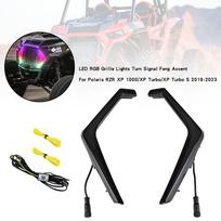 LED RGB grotelių žibintai posūkio signalo iltis akcentas Polaris RZR XP 1000 Turbo 2019-22 white