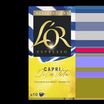 Kavos kapsulės L'OR CAPRI, 10 vnt, COBLOR8711000597897