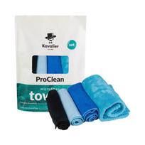 "Kavalier ProClean" mikropluošto rankšluosčių rinkinys "Everyday Essentials" - keturių rankšluosčių rinkinys skirtingiems paviršiams
