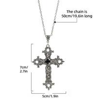 Anime Death Note Misa Amane Cosplay Necklace Cross Pendant Chain Women Men Jewelry Gothic Lolita Prop Accessories Halloween juoda