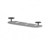 2/3/4 Slots Wine Glass Holder Wall Mounted Wine Glass Storage Shelf Wine Glass Rack  Kitchen Use 3 Slots gray