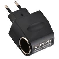 Daugiafunkcinis automobilio maitinimo keitiklio adapteris AC į 12V DC žeminantis adapteris keitiklis black