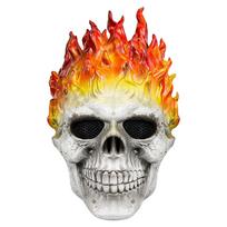 Halloween Ghost Mask Skull Face Horror Costume Skeleton Adult Latex Full Head Cosplay Props orange