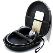 Juoda Hard Shell Carry Headphone Headset Ausinių Dėklas Bag Kolektorius Dėžutė black