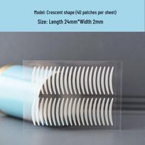 Matte Invisible Double Eyelid Stickers for Natural Look - Small Wings, High Adhesion, Seamless for Swollen Eyelids. gray