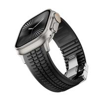 Sport Silicone for Apple Watch Ultra 3 2 49mm Series 11 10 46mm Strap for Iwatch Series 9 8 7 6 5 4 SE 3 44mm 45mm Watchband 44mm 45mm 46mm 49mm gray