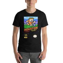 Houston Dynamo FC 8-bit Retro NES League Soccer Football Club Jersey Kit T-Shirt 4XL black