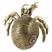 Metalinės hermitų krabų figūrėlės Fengšui ornamentas Jūros gyvūnų statulėlės Kolekcionuojama skulptūra Kolekcionuojami daiktai Namų biuro dekoracijos 1 beige