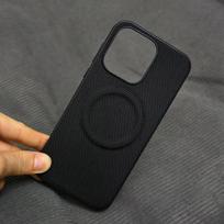 For OnePlus Nord 6 Case Nylon Woven Matte Leather For Magsafe Magnets Bracket Skin-friendly Phone Cover For OnePlus Nord 6 Shell OnePlus Nord 6 black