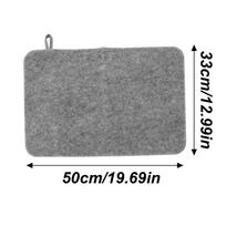 50x33cm Sauna Mat 2pcs Sauna Seat Cover Felt Cushion Steam Room Accessories Water Absorbent Heat Insulation Mat Bench Protector pilka spalva