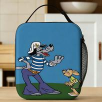 Anime Nu Pogodi Lunch Bag For Girls  Designer Lunch Box Casual Travel Cooler Bag Portable Oxford Thermal Lunch Bags One Size