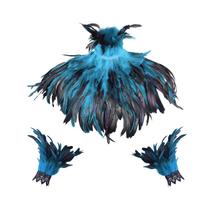 Party Cosplay Costume Accessories Headband Belt Set One Size blue