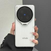 For VIVO X300 X200 Ultra Pro Mini Case Transparent Invisible Lens Bracket Acrylic Cover For VIVO X200s Shockproof Bumper Funda vivo X300 Ultra black