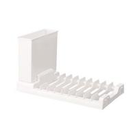 Plastic Dish Drying Rack Folding Plate Organizer New Tableware Storage Rack