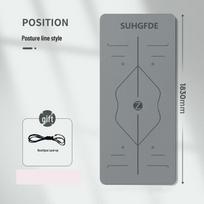 Longzhan Extra-Thick Anti-Slip TPE Yoga Mat gray