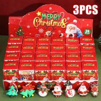 New Christmas Blind Box Series Santa Claus Christmas Tree Elk Keychains Pendant Children'S Gift Student Reward Small Gifts brown