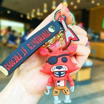 5PCS  Cartoon Game Action Figure FNAF Freddy's Fazbear Bear Doll Model Toy Five Nights Freddy Keychain For Gift
