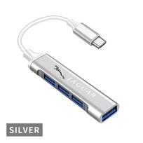 New Type-C Turn USB Adapter Multi Port Distributor Hub Car Accessories For Jaguar-XE XF XJ B99 X-TYPE F-PACE I-PACE E-PACE C-TYPE C-X16 C- X75 E-TYPE white