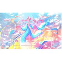 BANDAI Anime Game Gundam GCG DIY Accessory Card Playmat Barbatos Lacus Wing Zero Suletta Miorine Collection Gift Toy 30x80x0.2cm