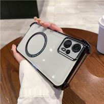 Case for Xiaomi POCO X4 GT Clear Magnetic Casing Electroplated Lens Frame Phone Cover POCO X4 GT