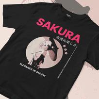 Sakura Anime T-Shirt | Japanese Cherry Blossom Graphic Tee 4XL