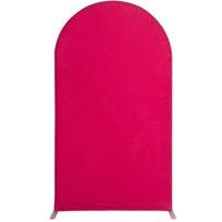 Poliesterio vestuvių arkos uždangalas Didelio elastingumo vienspalvis arkos fonas Apvalios arkos stovo uždangalai 6ft-180 x 80CM juoda
