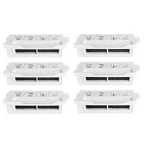 For ECOVACS For DEEBOT For MINI Vacuum Cleaner Filter Kit 6 Piece Mesh Screen Dust and Pet Hair Capture Air Quality Improvement white