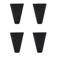 4/6/8Pcs Dewatering Rack Buffer Pad Air Fryer Silicone Feet Steam Protector For Dehydrator Racks Tabs Silica Gel Tray Bumpers 4PCS black