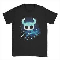 Hollow Knights Silksongs Unisex T Shirt Awesome Tee Shirt Short Sleeve Crewneck TShirt Cotton Printing Clothes M blue