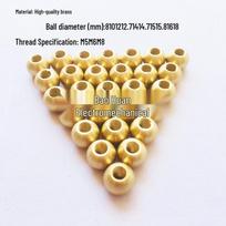 CNC Lathe Brass Ball Head Internal Cooling Water Spray Nozzle Tool Holder Nozzle Diameter 8MM Inner Hole M4
