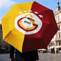 Galatasaray Football Club Crest Umbrella Folding umbrella, automatic umbrella 8-Frame for Travel, camping Use Gift for Halloween Christmas