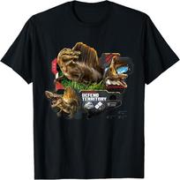 Jurassic World Rebirth Spinosaurus Defend Territory T-Shirt XXXL juoda