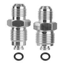 AN6-M16X1.5-ORB AN6-M18X1.5-ORB aliuminio tiesaus adapterio išgyvenimo vyriškos formos turbo alyvos padavimo adapterio jungtis sidabras