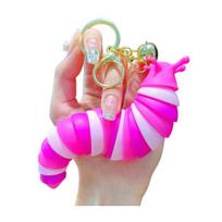 Raktų pakabukas Streso malšinimo suspaudžiamas žaislas 3D šliužas Fidget spinner Nerimo mažinimas Lankstus sensorinis raktų pakabukas multi