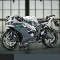 2026 Naujas 1/12 Kawasaki Ninja ZX-6R Motociklo Žaislas 1:12 RMZ City Metalinis Modelis Super Sporto Miniatiūrų Kolekcija Dovana Berniukui Vaikams Vaikui žalia