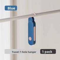 Portable Folding Clothes Hanger 7-Hole Travel Drying Rack one size