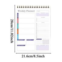 Weekly Planner Spiral Undated Agenda Weekly Calendar Planner For Home Kitchen Living Room School Business College Library Study