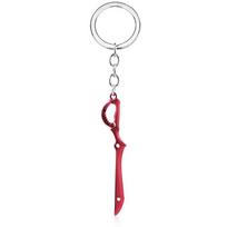 Anime KILL la KILL Key Chains Matoi Ryuko Mini Metal Red Scissor Blade Weapon Pendants Keyring Men Car jewelry Accessories Gift white