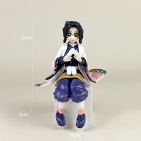 Demon Slayer Anime Kimetsu No Yaiba Action Figure 15cm Nezuko Zenitsu Giyuu Kyoujurou Mitsuri Doll Toys for Kids Figuras Anime black
