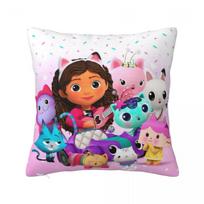 Gabbys Dollhouses Pillowcase Soft Fabric Cushion Cover Decoration Pillow Case Cover Home Dropshipping 40*40Cm 30X30CM black