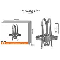 Sunnylife Controller Waist Support Mount for DJI RC Plus Remote Control Bracket with Back Chest Strap for Matrice 300 RTK/T50 for DJI RC PLUS gray