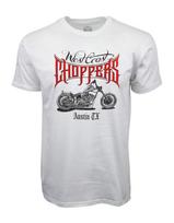 West Coast Choppers Austin TX Motorcycle Graphic T-shirt M white