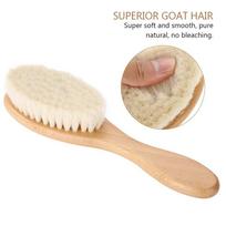Goat Hair Hair Cleaning Brush Soft Hair Styling Brush Scalp Grooming Goat Hair Brush  Home Use