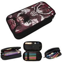 Jujutsu Kaisen Anime Curse Sorcerer Mahoraga Pencil Case for Kids School Pen Box Pencil Bag Stationery Supplies Pen Holder Bag 21x10.5x5cm