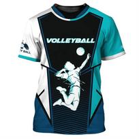 Volleyball Sports T-shirt Men Women Casual Sport Short Sleeve Breathable T Shirts Outdoor Street Tee Top Novelties S