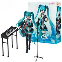 New Original Hatsune Miku Miracle Edition Action Figures Official Costume Display Movable Joints Ornament Collection Playthings black