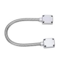 Zinc Alloy Head Cable Protection Sleeve Exposed Mount Metal Wire Pipe Cable Protector Armored Cable 304 Stainless Steel sidabras
