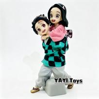 New Demon Slayer Anime Figure Kamado Nezuko Uzui Tengen Kamado Tanjirou Kanroji Mitsuri Sitting Posture PVC Toy Gift